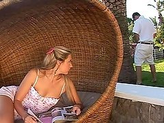 Gorgeous blond honey Cherry Jul gets finally fucked