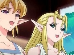 Big boobed hentai babe gets banged to hot orgasm