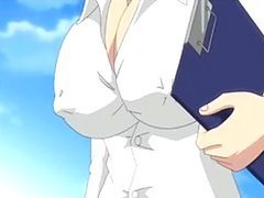 Sexy Manga Brunette With Giant Boobs Gets Fucked in the Bathroom