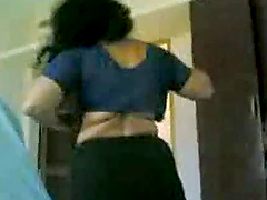 Homemade video with Indian girl changing her clothes