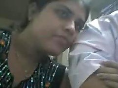 Webcam catches sexy Indian babe in action with her man