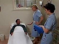 Two British Nurses Soap Up And please that patient