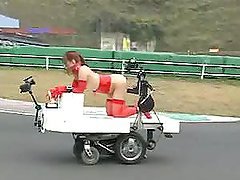 Pretty Japanese girls get their vags slammed with fucking machines
