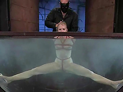Sarah Jane Ceylon gets her snatch toyed and her ass beaten with a stick