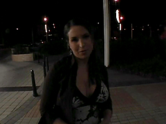 Eva gives quick blowjob in the car to make him happy