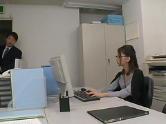 Slutty Office Lady Rumi Kamida Sucks Cock and Gets Toyed in Swimsuit