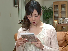 Japanese milf makes out with some dude and jumps on his prick