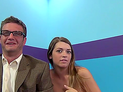 Kinky teen spreads her legs for this old fart