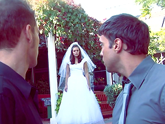 Gorgeous Gracie Glam gets nailed on the wedding night