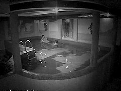 Pool Fucking Caught By A Security Camera
